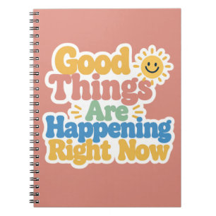 Cuaderno Buenas Cosas Están Sucediento Ahora