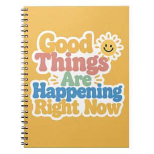 Cuaderno Buenas Cosas Están Sucediento Ahora