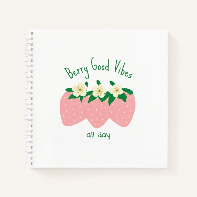 Cuaderno Buenas Vibraciones de Frutas Todo el Día (Anverso)