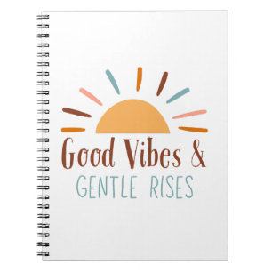 Cuaderno Buenas vibraciones y suaves subidas Boho Notebook/