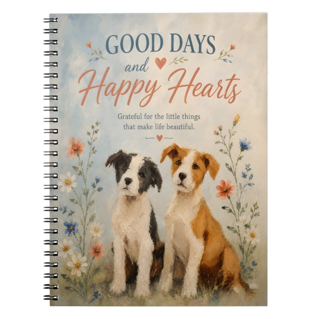 Cuaderno Buenos Días Corazones Felices (Frente)