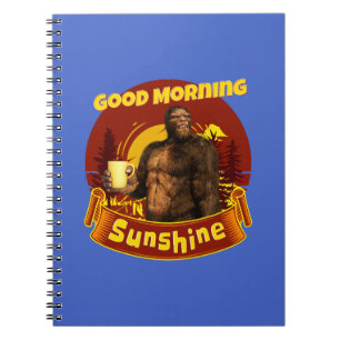 Cuaderno Buenos Días Sol Bigfoot Café Humor Arte