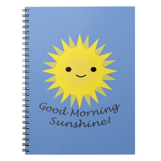 Cuaderno Buenos días Sunshine Cute Kawaii Sun (Frente)