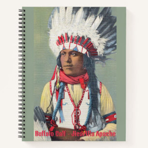 Cuaderno Búfala Ternera Nativo Americano