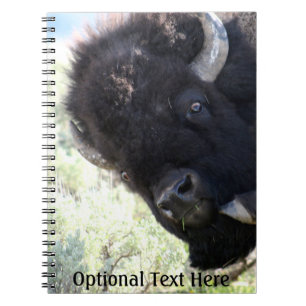 Cuaderno Búfalo americano en el Parque Nacional Yellowstone