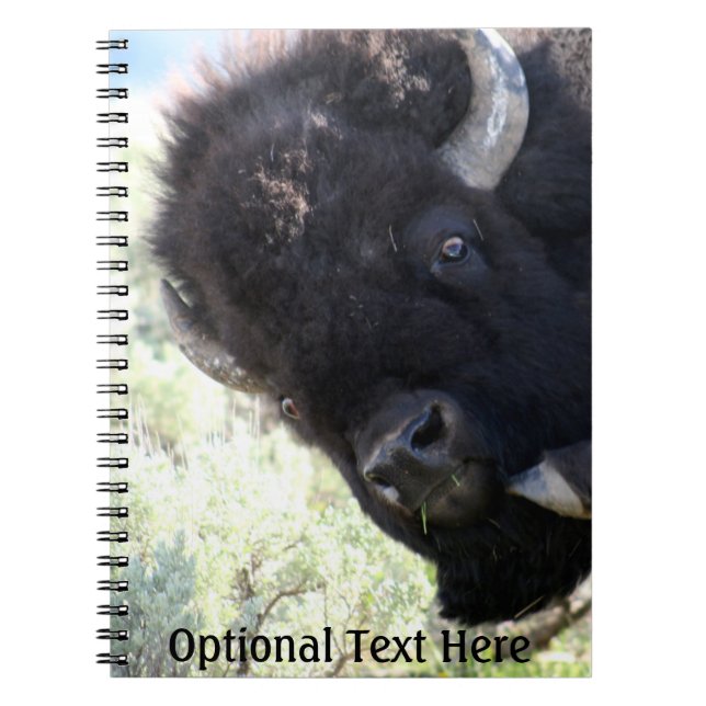 Cuaderno Búfalo americano en el Parque Nacional Yellowstone (Frente)
