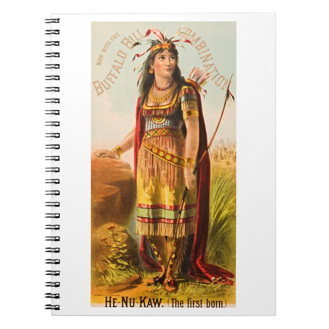 Cuaderno Bufalo Bill Handsomest Indian Maiden de los años 1 (Frente)