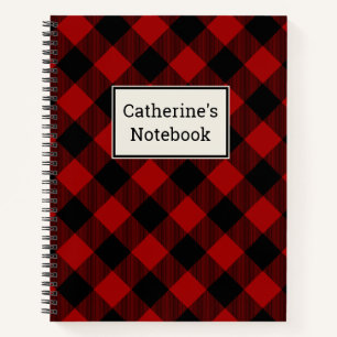 Cuaderno Búfalo rojo personalizable para bloc de notas
