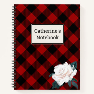 Cuaderno Búfalo rojo personalizable para el bloc de notas r