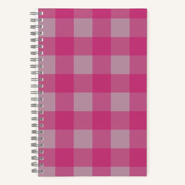 Cuaderno Búfalo rosado caliente para bloc de notas en espir (Anverso)