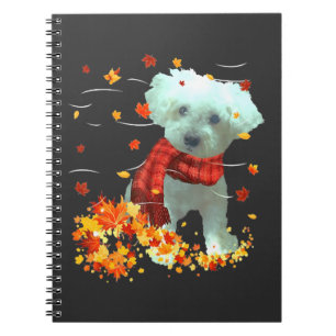 Cuaderno Bufanda de Otoño de Poochon - Hojas de Otoño de Pe