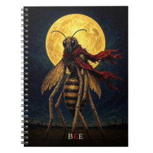 Cuaderno Bufanda Roja Abeja gótico Surrealista