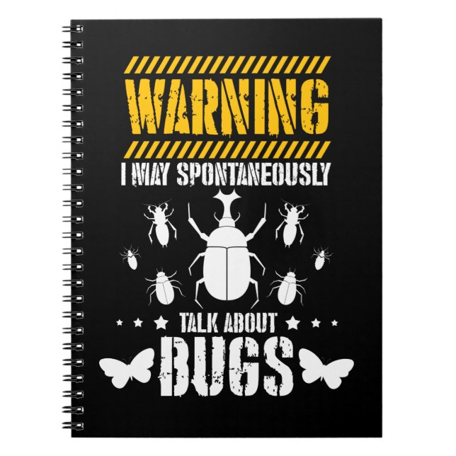 Cuaderno Bug Lover Insect Entomólogo Gracioso (Frente)