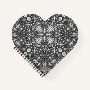 Cuaderno Bugs, blanco roto sobre negro