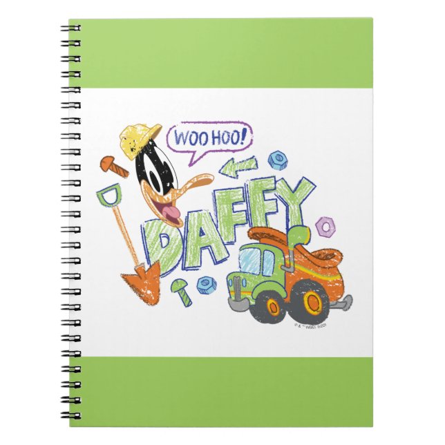Cuaderno BUGS BUNNY BUILDERS™| DAFFY DUCK™ Arte de Boceto (Frente)