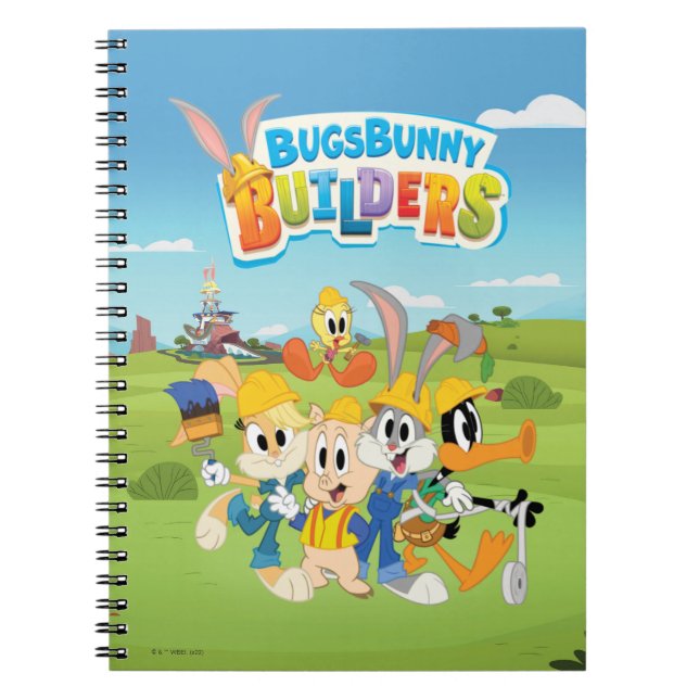 Cuaderno BUGS BUNNY BUILDERS™| El Grupo de Looney Builders (Frente)