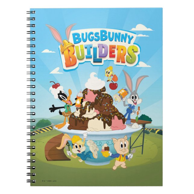 Cuaderno BUGS BUNNY BUILDERS™| Looney Builders Helado (Frente)