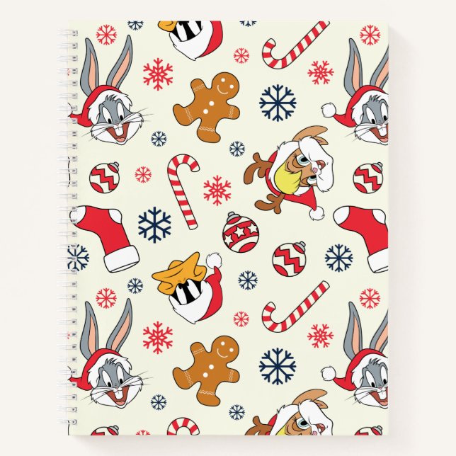 Cuaderno BUGS BUNNY™, DAFFY DUCK™ y Patrón Navideño de Lola (Anverso)