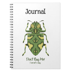 Cuaderno Bugs - No me engañes, no soy un toro, escarabajo