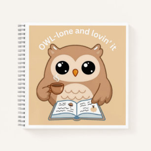 Cuaderno Búho Acogedor y Lindo