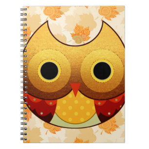Cuaderno Búho adorable del otoño