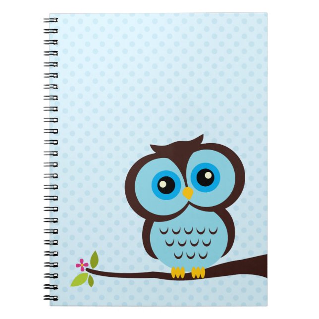 Cuaderno Búho azul (Frente)