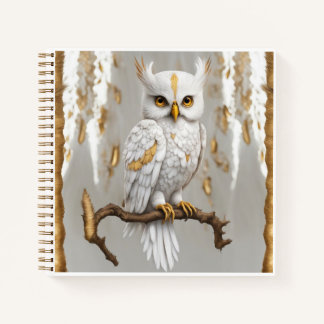 cuaderno buho blanco