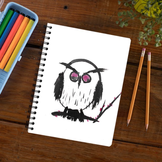 Cuaderno Búho chino - bloc de notas (Subido por el creador)