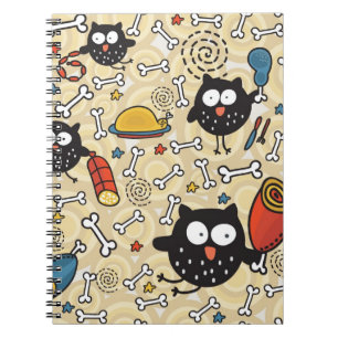 Cuaderno Búho con el modelo de la carne