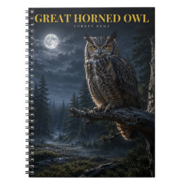 Cuaderno Búho cornudo ANIMALES del bosque