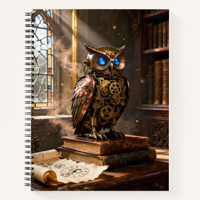 Cuaderno Búho de Biblioteca (Anverso)