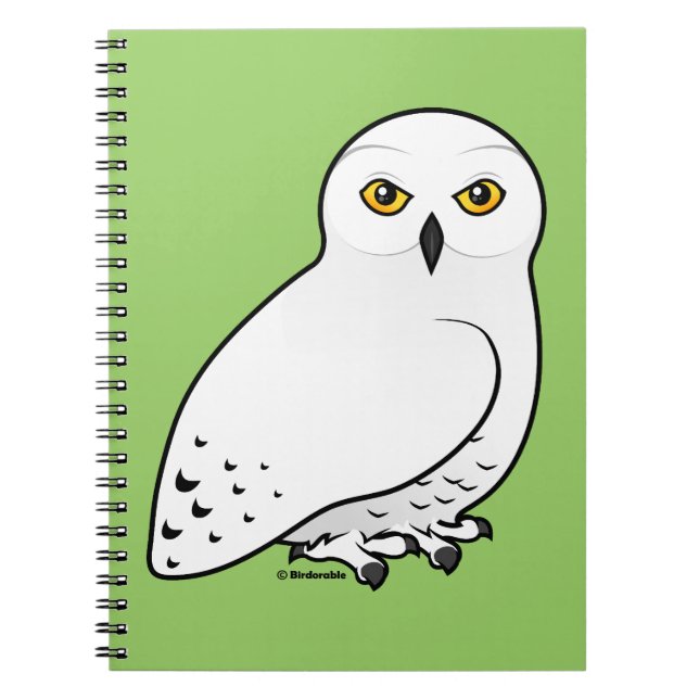 Cuaderno Búho de Birdorable Nevado (Frente)