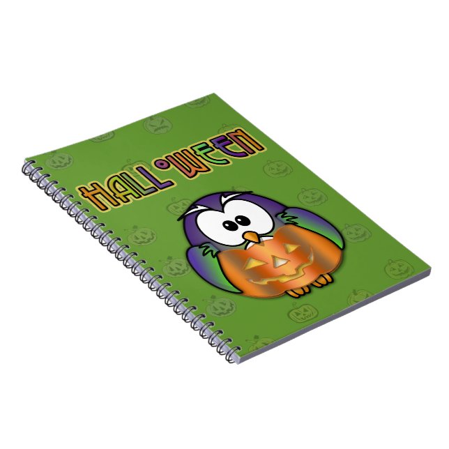 Cuaderno búho de calabaza (Lado Derecho)