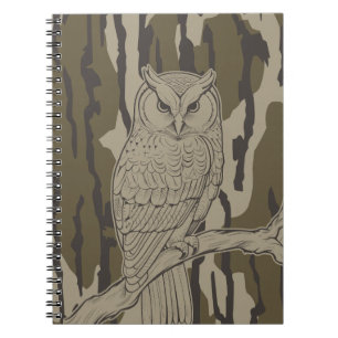 Cuaderno Búho de Camo en Bottomland