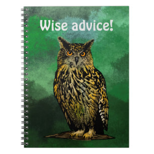 Cuaderno Búho de consejos sabios
