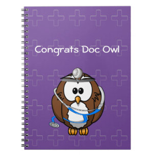 Cuaderno búho de documentos de paginación