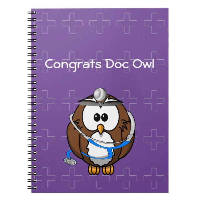 Cuaderno búho de documentos de paginación (Frente)