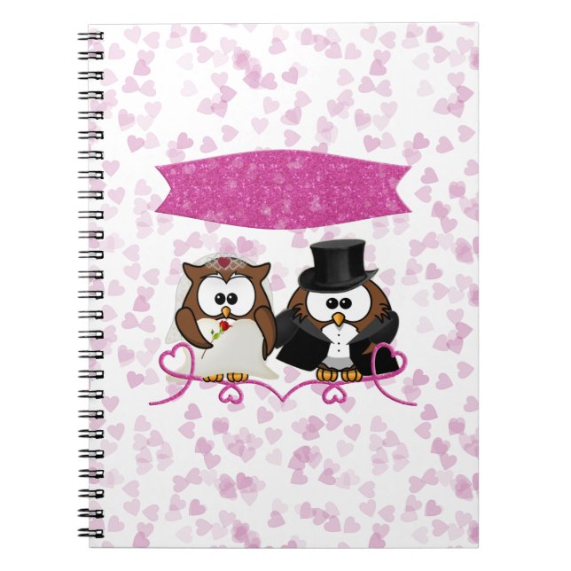 Cuaderno búho de pareja (Frente)