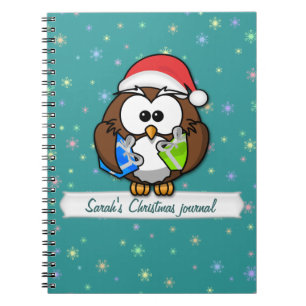 Cuaderno búho de Santa
