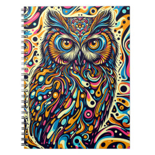 Cuaderno Búho de Sueño Psicodélico – Fauna y Flora del Arte