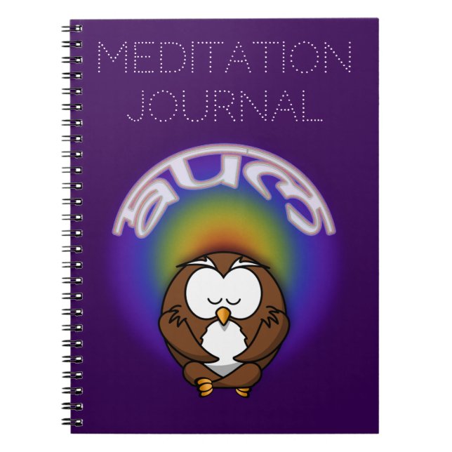 Cuaderno búho de yoga (Frente)