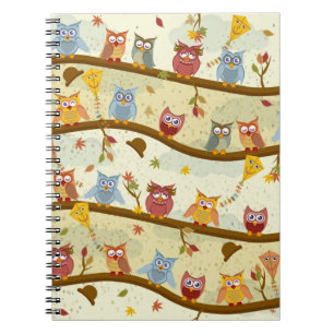 Cuaderno búho del otoño