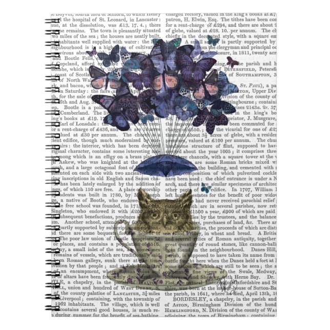 Cuaderno Búho En El Tacup (Frente)