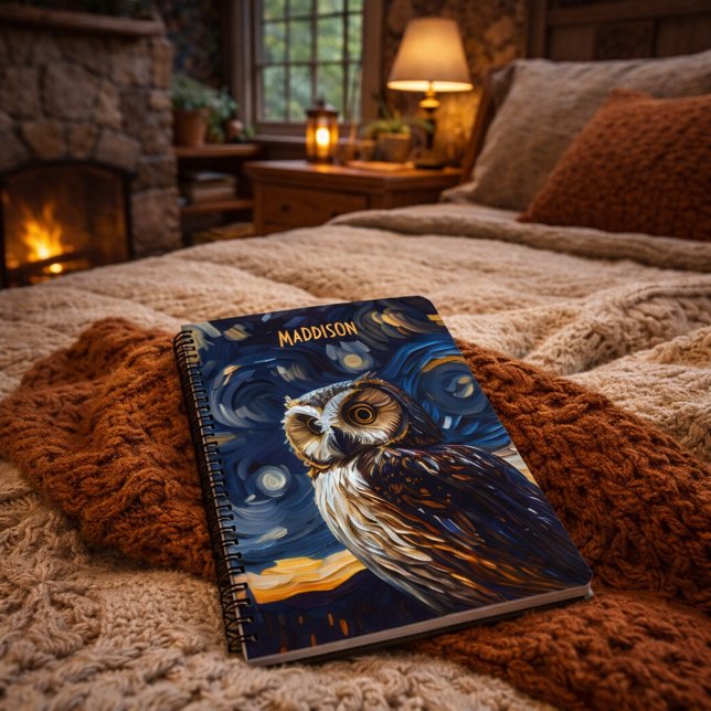 Cuaderno Búho Nocturno Estrellado (Subido por el creador)