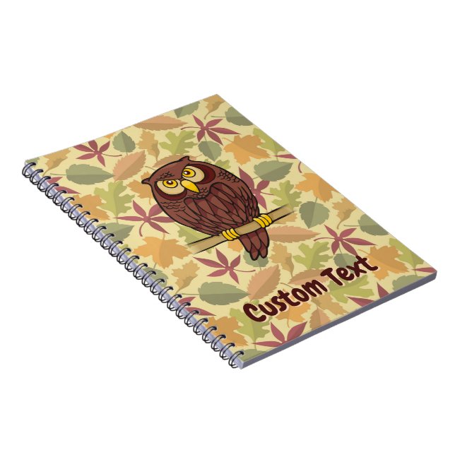 Cuaderno Búho Personalizado (Lado Derecho)