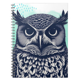Cuaderno Búho Real Ilustrado | Diario de Notas