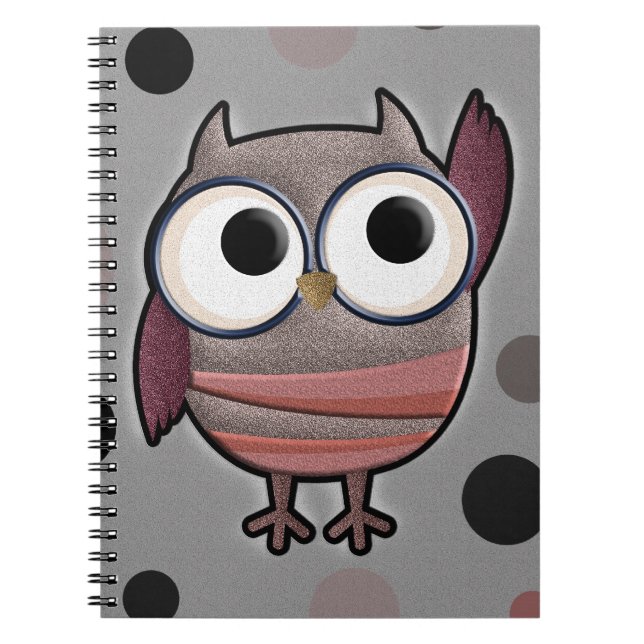 Cuaderno Búho retro (Frente)