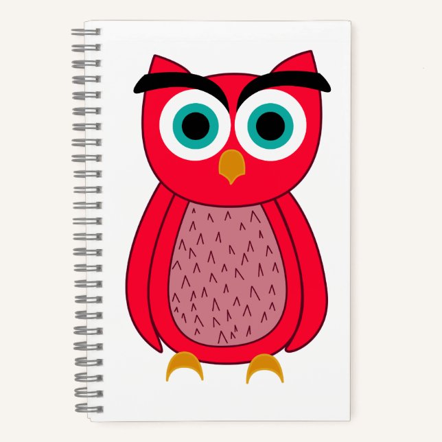Cuaderno Búho Rosa Lindo (Anverso)