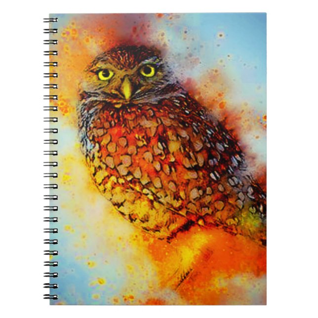 Cuaderno búho salpicado (Frente)