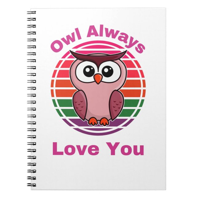 Cuaderno Búho siempre te ama (Frente)